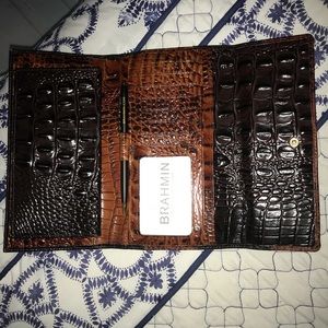 Brahmin Bags - NWOT Brahmin Soft Checkbook Wallet in Dark Cocoa Brahmin Bags - NWOT Brahmin Soft Checkbook Wallet in Dark Cocoa